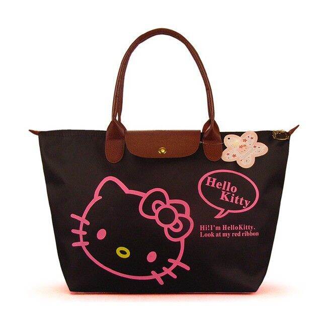 กระเป๋าช้อปปิ้ง-หิ้วสะพายไหล่-สำหรับผู้หญิง-กันน้ำ-hello-kitty