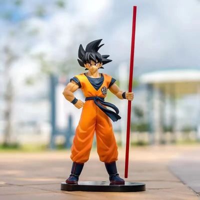 Japan Anime 22CM Dragon Ball Stick Goku Action Figures Toys Collectible Figurines PVC Model Toy for Anime Children Ornament Doll