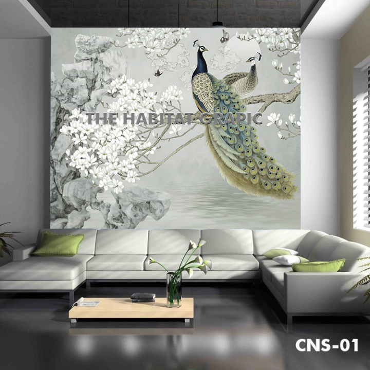 Wallpaper pemandangan alam 3D Cetak wallpaper dinding Tema