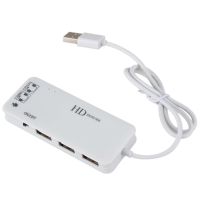 【jw】❆❡◕  3 Port Usb Hub External 7.1Ch Sound Card Headset Microphone Pc