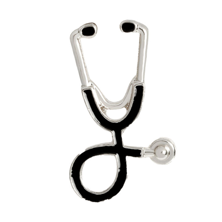 เข็มกลัด-stethoscope-pins-เครื่องประดับตกแต่งของสะสมอุปกรณ์เสริม-denim-lapel-เสื้อผ้าเสื้อแจ็คเก็ต-graduation