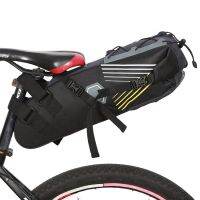 Wholesale fashion Travel Mountain Bicycle Cycling Rear Seat Bag with reflective strap,leather bike bicycle saddle bag