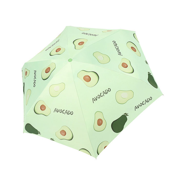 hot-pocket-mini-capsule-ร่ม-parasol-ร่มผลไม้สำหรับผู้หญิงป้องกัน-sun-uv-sunshade-พับ5พับ-super-ขนาดเล็กกล่องแบบพกพา