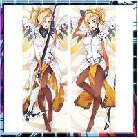 Anime Overwatches ปลอกหมอน OW Mercy Mei Tracer เซ็กซี่ครอบคลุม 3D สองด้านเตียงกอดคลุมร่างกายที่กำหนดเอง