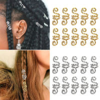 【CW】10Pcs Viking Spiral Charms Beads For Hair ids Beard Hair Beads Jewelry Vintage Women Girl Hairpin Hair Clips Accessories