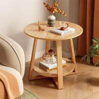 [Free ship] Small round side a few solid bedroom mini bedside balcony