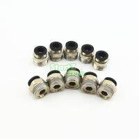 【cw】 10PcsHigh quality 12mm to 1/2 39; 39; Thread Male Straight Pneumatic Tube Push In Fittings Pipe 【hot】