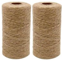 【YD】 50/100m X 2mm Jute Rope Cord String Twine Burlap Crafts Sewing Basket Scratching