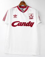 LIVERPOOL AWAY WHITE 1988 1989 CANDY RETRO FOOTBALL SHIRT SOCCER JERSEY