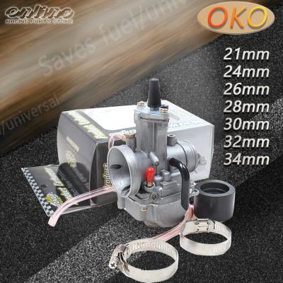 สำหรับ OKO Dirt จักรยาน ATV DIO JOG 2T 4T คาบูเรเตอร์มอเตอร์ไซค์ PWK 21 24 26 28 30 32 34มม. คาร์บูเรเตอร์ที่มีกำลังไอพ่นคาร์บูเรเตอร์