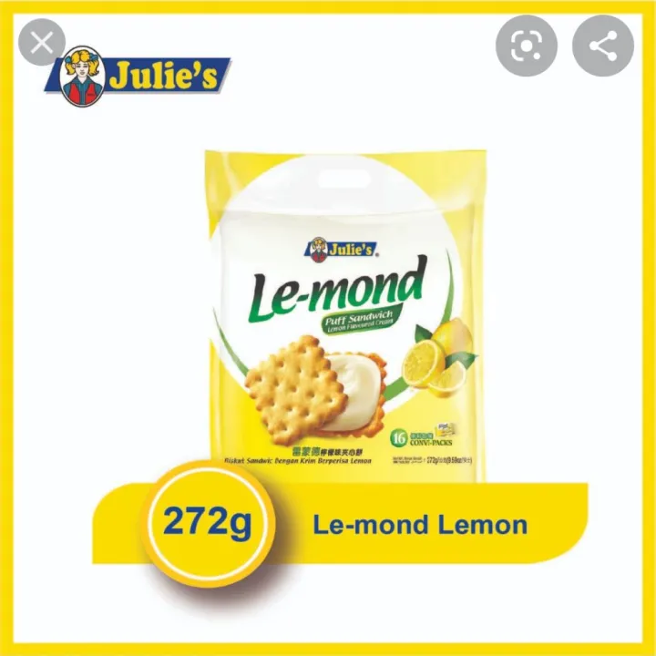 Julie Le Mond Lemon Sandwich Biscuit 272g | Lazada