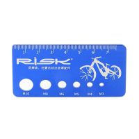 RISK Screw Measuring Ruler MTB Length Meter Measure Tool Bicycle Bolt Screw Measure Tool