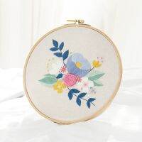 Handcraft Embroidery Flowers Kit DIY Embroidery Materials Package For Beginners Hoop bordado Cross Stitch Set Hanging Paintings