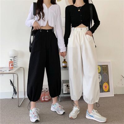 J & MPants Women Korean style fashion casual wide leg straight cut pant