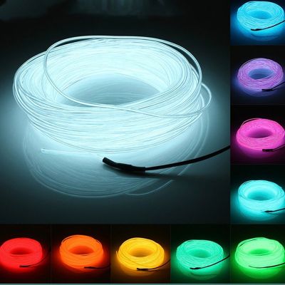 3V 5V 12V 2M/3M/5M Neon Light Dance Party Decor Light Neon LED lamp Flexible EL Wire Rope Tube Waterproof LED Strip LED Strip Lighting