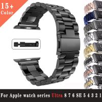 Stainless Steel Strap for Apple Watch Band 49mm 45mm 41mm 38mm 44mm 42mm Metal Band Bracelet for IWatch Ultra 8 7 SE 6 5 4 3 2 1 Straps