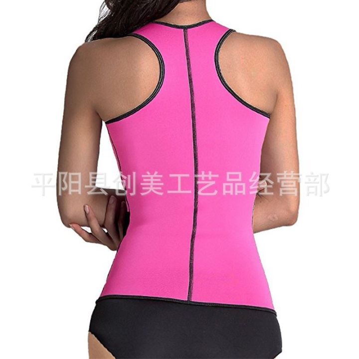 corset-ฟิตเนสกีฬาเสื้อกั๊กซิป-tummy-ควบคุมเอวเหงื่อ-shapewear-สุภาพสตรี
