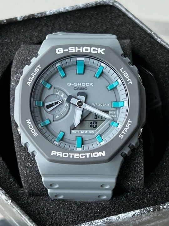 g-shock-ga2100-ของแท้ผู้ชายกีฬานาฬิกาเซ็นเซอร์คู่เคลื่อนไหวกลางแจ้งกันกระแทกกันน้ำโคลนอัตโนมัติยกไฟรับประกันสี่ปี-ga-2110et-8a