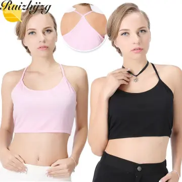 Ruizhijzg Women Singlet Camisole Top Modal Cotton Sleeveless Spaghetti  Strap Tank Big Plus Size Plain Color Stretchable Soft Basic Summer Ladies  Vest 2022 Black White Pink Green Inner Sleep Home Wear