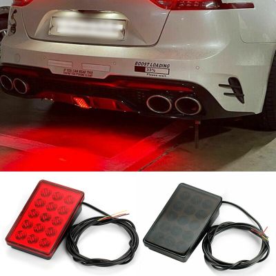 【CW】Car LED 3rd Brake Light F1 Style 15 LED Rear 3rd Third Strobe Flashing Tail Brake Stop Light Red/black Universal Car Accessories