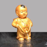 ▨▽ pet decoration boutique can raise spray purple sand little monk color-changing tea child peeing creative set