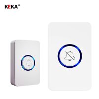 KEKA Wireless Waterproof Doorbell 1 Button 1Receiver Wide Range Remote Control Smart Home Wireless Doorbell US EU UK AU Plug