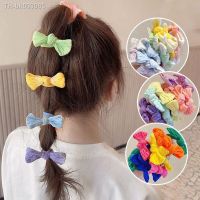 ☸☃ 10Pcs/Set New Girl 39;sHead Rope Colorful Nylon Elastic Rubber Band Kids Cute Bow Headband Ponytail Holder Hair Accessories