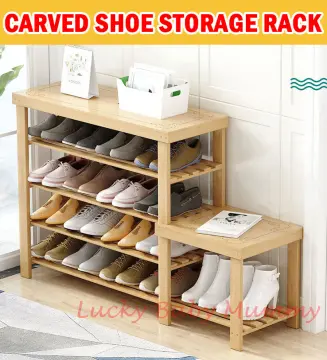 Uperia Shoe Rack 3 Tier Bamboo & MDF