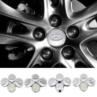 Style car 4Pcs/Set Car Badge Tire Center Cover Sign  Hub Screw Cap  Rim Cover Fit for Hyundai Car Logo Wheel Center Decorative Hub Cap hui