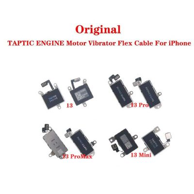 Original TAPTIC ENGINE Motor Vibrator Flex Cable สําหรับ iPhone 13 Pro Max Mini Repair Replacement Parts