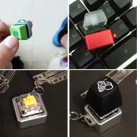 （Miss qis keycap）โลหะอลูมิเนียมสวิทช์ทดสอบฐานสำหรับ MechanicalSwitches ปุ่มกด KeychainStress บรรเทาของขวัญ