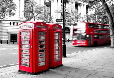 【✆New✆】 liangdaos296 บูธโทรศัพท์เก่า Laeacco บิ๊กเบนลอนดอนเมืองถนนเมืองพื้นหลังถ่ายภาพที่สวยงามฉากพื้นหลังสตูดิโอถ่ายภาพ
