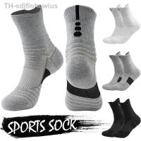 【hot】ஐ  Mens Socks Warm Breathable Sweat Deodorant Cotton Mid Tube Cycling Sox Male EU38-45