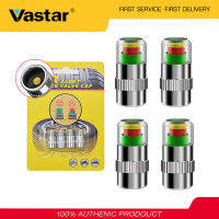 Vastar 4Pcs /Set Car Tire Pressure Monitoring Valve Cap Cup Sensor Indicator 3 Color Eye Alert monitoring Tire Pressure Tools