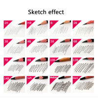 Professional Drawing Pencil 2H-14B Sketch Pencil Charcoal Pencils White Brown Writing &amp; Sketching School Supplies Pen