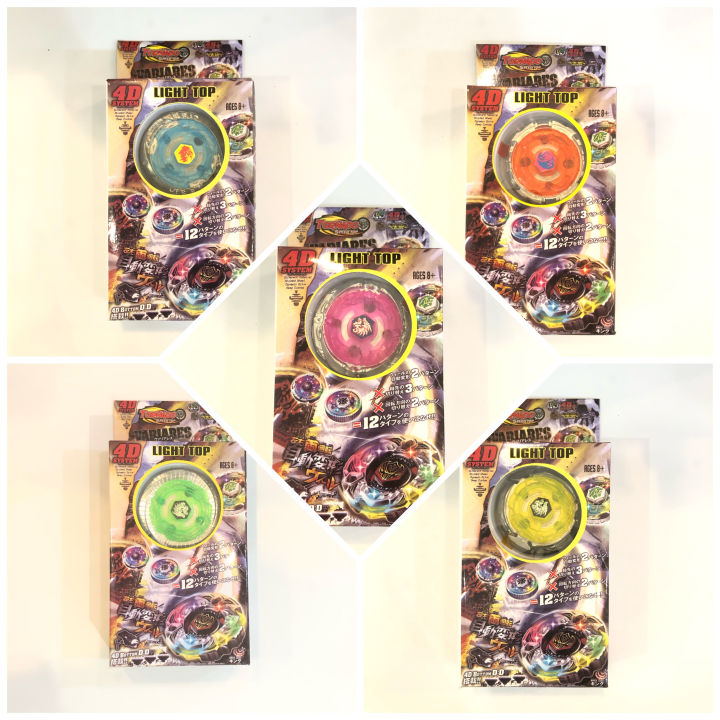 Ready Stock~Beyblade Spinner Attack Light Top Tornado Speed Top 4D ...