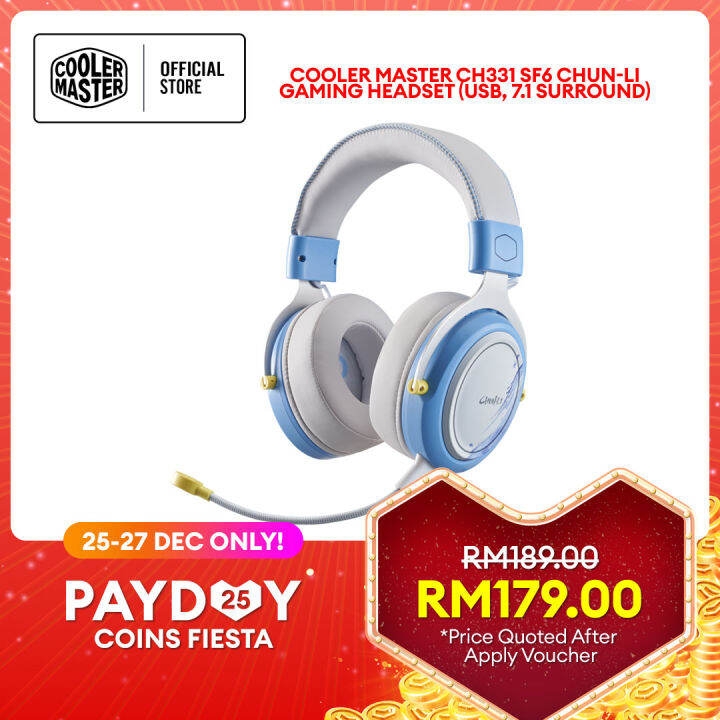 Cooler Master CH331 SF6 Chun-Li Gaming Headset (USB, 7.1 Surround) | Lazada