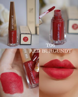 Trendy Me - 3in1 Velvet Liquid lip เทร็นดี้ มี ทรีอินวันเวลเวท แมท ลิปสติก ( เครื่องสำอาง, ลิปสติก,ลิป,ลิปแมท,Cosmetic, Lipstick, Matte Lipstick)