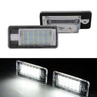 ❡♧☫ 1Pcs Car License Plate Light LED Car Lights Rear License Number Plate Lamp 6500K White For Audi A3/S3/A4/A6/B6/A8/S8/Q7/RS4/RS6