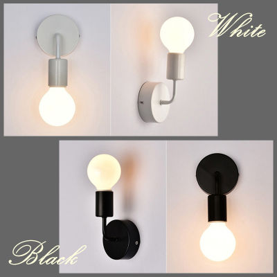 Modern E27 Wall Lamp Nordic Iron simple stylish wall+lamp led Light Bulb Wall Light Indoor Bedside Lamp Decoration For Home Lamp