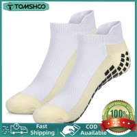 【COD ใช้ได้】TOMSHOO Breathable ถุงเท้าฟุตบอล Anti-Slip ถุงเท้าข้อเท้ากีฬาถุงเท้าสั้นสำหรับผู้ชายผู้หญิงโยคะฟุตบอล Gym