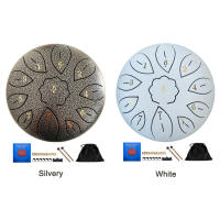 6 inch 11Note Steel Tongue Drum D Key Tank Drum Percussion Instrument Yoga 11 Tone C Key Hand Pan Drum Gift