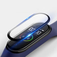 3D กระจกป้องกันสำหรับ Xiaomi Mi วง4 5ฟิล์มแก้วสำหรับ Mi Band5สมาร์ทสายนาฬิกาข้อมือ4 5ฟิล์มป้องกันหน้าจอนุ่มสำหรับ Mi วง4