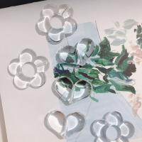 10Pcs Transparent Cute Flower Love Heart Beads For DIY Making Earrings Necklace Handmade Craft Jewelry Accessories DIY accessories and others