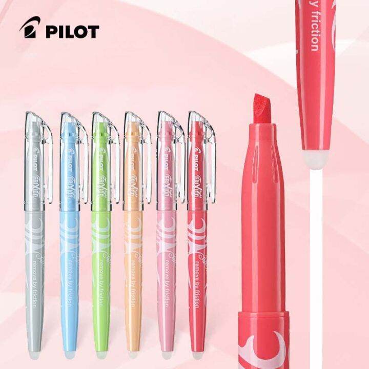 1pc-japan-pilot-erasable-highlighter-natural-fluorescent-pastel-marker-18-colors-available-temperature-control-ink-stationary