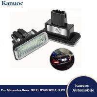 2ชิ้นเซ็ตสำหรับ Benz W211 W203 W219 R171 OEM จำนวนA2118200756 LED สีขาวป้ายทะเบียน Light โคมไฟ