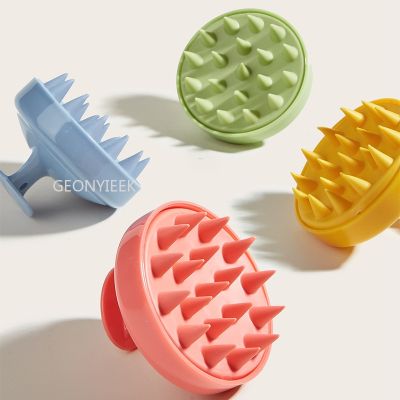 ☫✷☎ Soft Silicone Shampoo Brush Hair Salon Home Massage Shampoo Brush Scalp Cleaning Bath Comb Hairdressing Tool