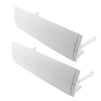 Adjustable Air Conditioner Deflector Confinement Air Deflector Outlet Air Wing Air Cooled Anti Blast Baffle Wind ,White