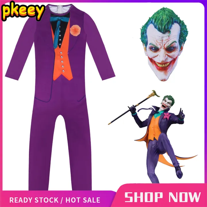 2021 Kids Joker Cosplay Costume Set for Boys Funny Party Bodysuit Halloween  Performance Costumes Carnival Fancy Dress Jumpsuits | Lazada PH