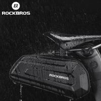 ROCKBROS Waterproof Bicycle Bag Double Zipper MTB Mountain Road 1.7L Bike Bag Hard Shell Big Capatity Cycling Accessories